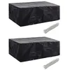 Image de vidaXL Housses de salon de jardin 2 pcs 8 oeillets 200x160x70 cm279125