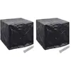 Image de Vidaxl Housse De RÃ©servoir D'eau De Jardin 2pcs 8 ?illet 116x100x120cm