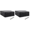 Image de Housse De Mobilier De Jardin - Vidaxl - 2 Personnes - Noir - ImpermÃ©able Et RÃ©sistante Aux Uv