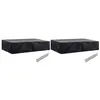 Image de vidaXL Housses de chaise de jardin 8 oeillets 2 pcs 218 x 77 x 55 cm279133