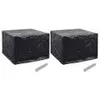 Image de Housses De Salon De Jardin 2 Pcs 8 Oeillets 122x112x98 Cm