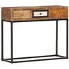 Image de vidaXL Table console Doré 90x30x75 cm Bois de récupération massif286511