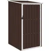 Image de vidaXL Abri De Jardin Marron 87x98x159 Cm Acier Galvanisé Sans Plancher