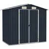 Image de vidaXL Vidaxl Abri De Jardin Anthracite 205x129x183 Cm Acier Galvanisé