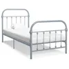 Image de vidaXL Cadre de lit sans matelas gris métal 90x200 cm284504