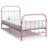 Image de vidaXL Cadre de lit sans matelas rose métal 90x200 cm284510