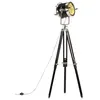 Image de vidaXL Lampadaire à trépied Noir Bois de manguier massif 171 cm