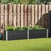Image de vidaXL Lit surélevé de jardin 250x50x54 cm WPC Gris49057