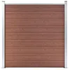 Image de vidaXL Clôture de jardin WPC 180x186 cm Marron