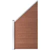 Image de vidaXL Panneau de clôture WPC 95x(105-180) cm Marron