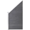 Image de vidaXL vidaXL Panneau de clÃ¿ture WPC 95x(105-180) cm Gris