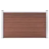 Image de vidaXL Clôture de jardin WPC 180x105 cm Marron