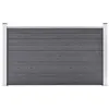 Image de vidaXL Vidaxl Clôture De Jardin Wpc 180x105 Cm Gris