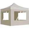 Image de Vidaxl Tente De RÃ©ception Pliable Avec Parois Aluminium 2x2 M CrÃ¨me
