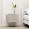 Image de vidaXL Tables de chevet 2 pcs Gris béton 40x30x30 cm Bois ingénierie801062