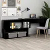 Image de vidaXL Bureau d'angle Noir 200x50x76 cm Bois d’ingénierie801099