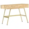 Image de vidaXL Bureau avec tiroirs 100x55x75 cm bois solide de manguier286150