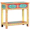 Image de vidaXL Table console peinte à la main 80x35x75 cm Bois de manguier286159