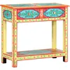 Image de vidaXL Vidaxl Table Console Peinte À La Main 80x35x75 Cm Bois De Manguier