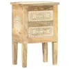 Image de vidaXL Table de chevet peinte à la main 40x30x60 cm Bois de manguier286161