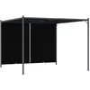 Image de vidaXL Pergola de jardin avec toit rétractable 3x3 m Anthracite49324