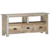 Image de vidaXL Meuble TV 110x30x50 cm Bois massif de manguier286384