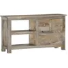Image de vidaXL Vidaxl Meuble Tv 100x30x55 Cm Bois De Manguier Massif