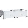 Image de vidaXL VidaXL Socle double pour lave-linge et sèche-linge avec tiroirs Blanc
