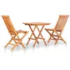 Image de vidaXL Ensemble de bistro pliable 3 pcs Bois de teck solide48997