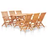 Image de vidaXL Ensemble à manger d'extérieur pliable 7 pcs Bois solide de teck48999