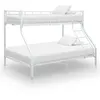Image de vidaXL Cadre de lit superposé sans matelas Blanc 140x200 cm/90x200 cm287903