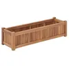 Image de vidaXL Lit surélevé 100x30x25 cm Bois de teck solide