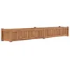 Image de vidaXL Lit surélevé 200x30x25 cm Bois de teck solide