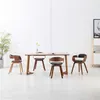 Image de vidaXL Chaises à manger lot de 4 gris foncé tissu et bois courbé