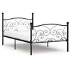Image de vidaXL Cadre de lit sans matelas avec sommier à lattes métal 90x200 cm