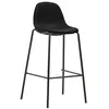 Image de vidaXL Chaises de bar lot de 6 noir tissu