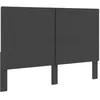 Image de vidaXL Tête de lit Gris foncé Tissu 180x200 cm 287470