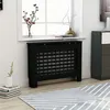 Image de vidaXL Cache-radiateur noir 112x19x81,5 cm MDF288183