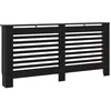 Image de vidaXL vidaXL Cache-radiateur noir 172x19x81,5 cm MDF