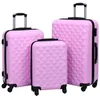 Image de vidaXL Ensemble de valises rigides 3 pcs Rose ABS92414