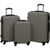 Image de vidaXL Ensemble De Valises Rigides 3 Pcs Anthracite Abs