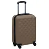 Image de vidaXL Valise rigide Marron ABS92423