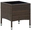 Image de vidaXL Table de jardin Marron 40x40x45 cm Résine tressée45900