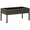 Image de vidaXL Table de jardin Marron 75x40x37 cm Résine tressée45903
