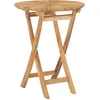 Image de Vidaxl Table Pliable De Jardin ? 60 Cm Bois De Teck Solide