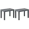 Image de vidaXL Banc De Jardin - Vidaxl - Anthracite - Plastique - 60x38,5x45 Cm - Résistant Aux Intempéries