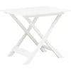 Image de vidaXL Table pliable de jardin Blanc 79x72x70 cm Plastique 48790