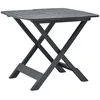 Image de Vidaxl Table Pliable De Jardin Anthracite 79x72x70 Cm Plastique