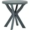 Image de Vidaxl Table De Bistro Blanc Ã70 Cm Plastique
