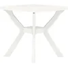 Image de vidaXL Vidaxl Table De Bistro Blanc 70x70x72 Cm Plastique